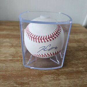 Washington Nationals Josiah Gray signed baseball in case